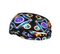 Cosmic Stars - Diademas deportivas para hombres, absorbe la humedad, RRXNBCGG, banda para el sudor para correr, ciclismo, fútbol, diadema para mujeres y hombres