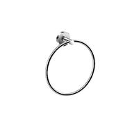 COSMIC Start Toallero de Aro para Baño Fabricado en Metal de Estilo Minimalista. Colgador de Toallas con Montaje en Pared Mediante Tornillería de Color Cromo