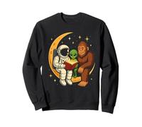 Cosmic Storytime - Astronauta Alien Bigfoot Moon Scene Sudadera
