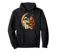 Cosmic Storytime - Astronauta Alien Bigfoot Moon Scene Sudadera con Capucha