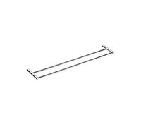 COSMIC - Toallero Doble Baño | Acabado Brillo | Fácil Instalación con Tornillos | Medidas 10 x 2 x 60 cm