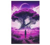 Cosmic Tree of Life Puzzles de madera, 1000 piezas, para adultos, póster de rompecabezas, diseño único, juguete educativo para adolescentes y niños (78 x 53 cm)