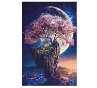 Cosmic Tree of Life Puzzles de madera, 1000 piezas, para adultos, póster de rompecabezas, diseño único, juguete educativo para adolescentes y niños (78 x 53 cm)