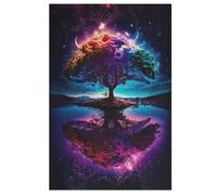 Cosmic Tree of Life - Puzzles para adultos, 1000 piezas, rompecabezas para adultos, juego educativo y desafío, juguete de madera, para niños, 78 x 53 cm