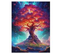 Cosmic Tree of Life - Puzzles para adultos, 500 piezas, rompecabezas, para adultos, juego educativo y desafío, juguete de madera, para niños, 55 × 41 cm