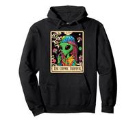 Cosmic Tripper Tarot Card 420 Alien Smoking Weed Cannabis Sudadera con Capucha