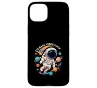 Cosmic Vibes Only Astronaut Space Planets Design Carcasa para iPhone 15 Plus