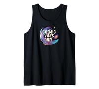 Cosmic Vibes Only Galaxy Space Universe Aesthetic Camiseta sin Mangas