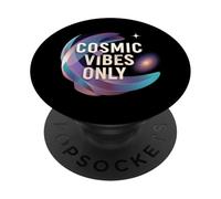 Cosmic Vibes Only Galaxy Space Universe Aesthetic PopSockets PopGrip Adhesivo