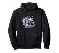 Cosmic Vibes Only Galaxy Space Universe Aesthetic Sudadera con Capucha
