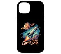 Cosmic Vibes Only Retro Space Rocket Planet Galaxy Aesthetic Carcasa para iPhone 13