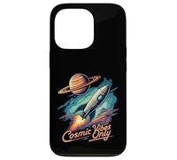 Cosmic Vibes Only Retro Space Rocket Planet Galaxy Aesthetic Carcasa para iPhone 13 Pro