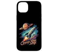 Cosmic Vibes Only Retro Space Rocket Planet Galaxy Aesthetic Carcasa para iPhone 14 Plus