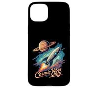 Cosmic Vibes Only Retro Space Rocket Planet Galaxy Aesthetic Carcasa para iPhone 15 Plus