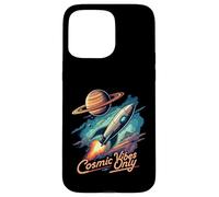 Cosmic Vibes Only Retro Space Rocket Planet Galaxy Aesthetic Carcasa para iPhone 15 Pro MAX