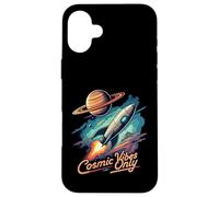 Cosmic Vibes Only Retro Space Rocket Planet Galaxy Aesthetic Carcasa para iPhone 16 Plus