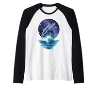 Cosmic Whale Tail Ocean Endless Galaxy Dream Camiseta Manga Raglan