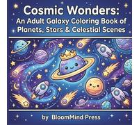 Cosmic Wonders: An Adult Galaxy Coloring Book of Planets, Stars & Celestial Scenes , 40 Stress-Relieving Pages of Space Art, Rockets & Cosmic Mandalas