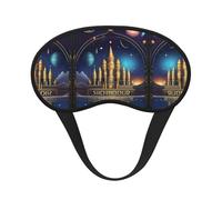Cosmic Wonders - Máscara opaca para dormir, bloqueadora de luz, cómoda, ideal para viajes, camping, meditación y yoga