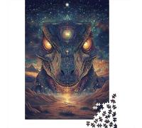 CosmicCrocodile Rompecabezas para Adultos SpiritAnimal 1000 Piezas de Papel Reciclado para Adultos Juego Educativo para Relajarse 52x38cm/1000pcs