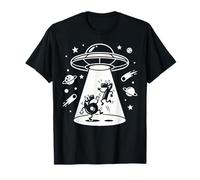 Cósmico OVNI Cartoon Numbers 6 7 Six Seven Retro Sci-Fi Fun Camiseta