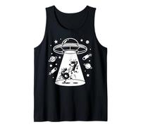 Cósmico OVNI Cartoon Numbers 6 7 Six Seven Retro Sci-Fi Fun Camiseta sin Mangas