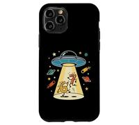 Cósmico OVNI Cartoon Numbers 6 7 Six Seven Retro Sci-Fi Fun Carcasa para iPhone 11 Pro