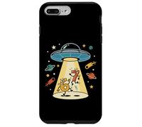 Cósmico OVNI Cartoon Numbers 6 7 Six Seven Retro Sci-Fi Fun Carcasa para iPhone 7 Plus/8 Plus