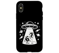 Cósmico OVNI Cartoon Numbers 6 7 Six Seven Retro Sci-Fi Fun Carcasa para iPhone X/XS