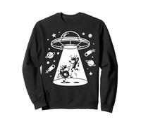 Cósmico OVNI Cartoon Numbers 6 7 Six Seven Retro Sci-Fi Fun Sudadera