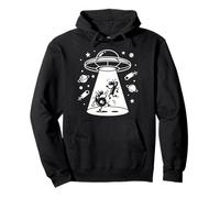 Cósmico OVNI Cartoon Numbers 6 7 Six Seven Retro Sci-Fi Fun Sudadera con Capucha