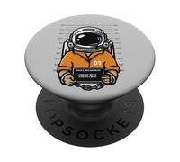 Cósmico Polvo Departamento de Policía Divertido Espacio Astronauta Criminal PopSockets PopGrip Adhesivo