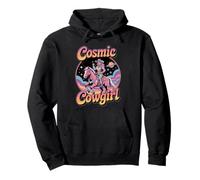 Cósmico Vaquera Espacio Occidental Fantasía Retro Femenino Poder Sudadera con Capucha