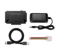 Cosmin Adaptador Universal de Disco Duro 2.5 3.5 USB3.0 Transferencia de Datos USB 3.0 una Convertidor Externo Combinado SATA IDE (Enchufe de la UE)