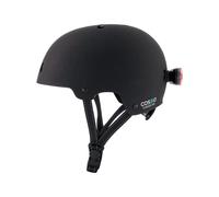 Cosmo Connected - Cosmo Evasion - Casco Inteligente para Bicicletas y Patinetes Talla Adulto, Hombre y Mujer - Detección de Caídas, Luces de Freno Automáticas - Negro Mate, S/M