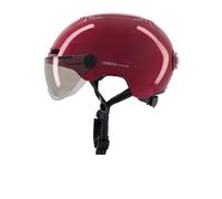 Cosmo Connected Cosmo Fusion - Casco de Bicicleta para Adulto, Unisex, Color Burdeos Brillante, Talla única