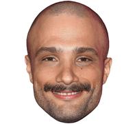 Cosmo Jarvis (Moustache) Big Head. Máscara más grande que la vida.