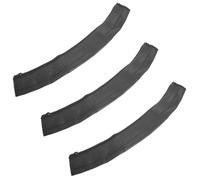 COSMOBETTY 3 Piezas Protector Textura de Negro Instalación o Antideslizante, Fácil para Manillar Cochecito en Pu Previene Irritación de Ñiño para Paseos Parque Barrio Manos