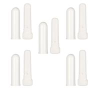 COSMOBETTY 5 Blancos de Plástico para Inhalación de Aceites Esenciales Efecto Estimulante y Diseño Portátil para Uso Trabajo o Llevar Bolsillo