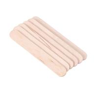 COSMOBETTY 50 Piezas Palitos de Madera para Manualidades de Construcción, Madera Beige Acabado Fino Rebabas, Ideales para Proyectos Creativos y Juegos Infantiles
