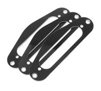 COSMOBETTY Anillos de Montaje Marco Plano para Pastillas de Guitarra Eléctrica Estilo Tl, 3 Piezas Negras, Compatibles Bobina Simple y Humbucker para Reemplazo y Personalización de