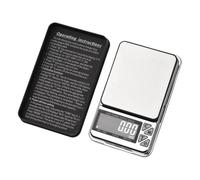 COSMOBETTY Báscula Electrónica Mini con Pantalla LED Retroiluminada de Alta Precisión Recargable por USB y Base Antideslizante de Silicona, 500g X 0.01g para Oro y Especias para Uso General