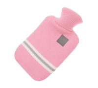 COSMOBETTY Bolsa de Agua Caliente Rosa de 1000ml con Funda de Franela Desmontable, Gran Capacidad y Diseño Adorable para Actividades al Aire Libre y Trabajo en Invierno
