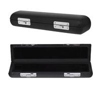 COSMOBETTY Estuche de Transporte en Madera y Pu Negro para Flauta Piccolo de 16 Agujeros Ligero y Resistente Pack de 2 Unidades para Presentaciones y Sesiones de Práctica