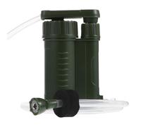 COSMOBETTY Filtro de Agua Portátil Verde para Camping y Supervivencia, Purificador de Agua Simple de Usar Material Abs, Adecuado para Actividades al Aire Libre