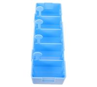 COSMOBETTY Organizador de Medicamentos Azul de Abs para Clínicas y Salas, Caja Multigrid Bordes Elevados y Base Antideslizante Compatible con Carros Generales
