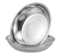 COSMOBETTY Platillo de Báscula Mecánica 25 CM Acero Inoxidable 2 Piezas, Bandeja de Repuesto para Balanza Pequeña Función de Pesaje de Precisión en Cocina y Comercio