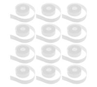 COSMOBETTY Protectores de Cuello Absorbentes E Invisibles Blancos Autoadhesivos 12 Rollos de Tela No Tejida para Camisas y Alas de Sombrero para Uso Diario y Deportivo