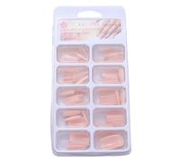 COSMOBETTY Puntas de Uñas Postizas Artificiales Pack de 100 Unidades 100 Rosa Abs Estuche de Almacenamiento, Resistentes y Seguras para DIY Nail Art en Casa para Mujeres