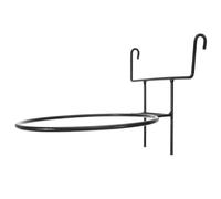 COSMOBETTY Soporte de Jardinería de Pared de Hierro Negro para Macetas Colgantes Esquinas Redondeadas para Decorar Espacios Interiores y Exteriores